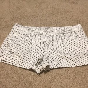 Black and white polka dot shorts